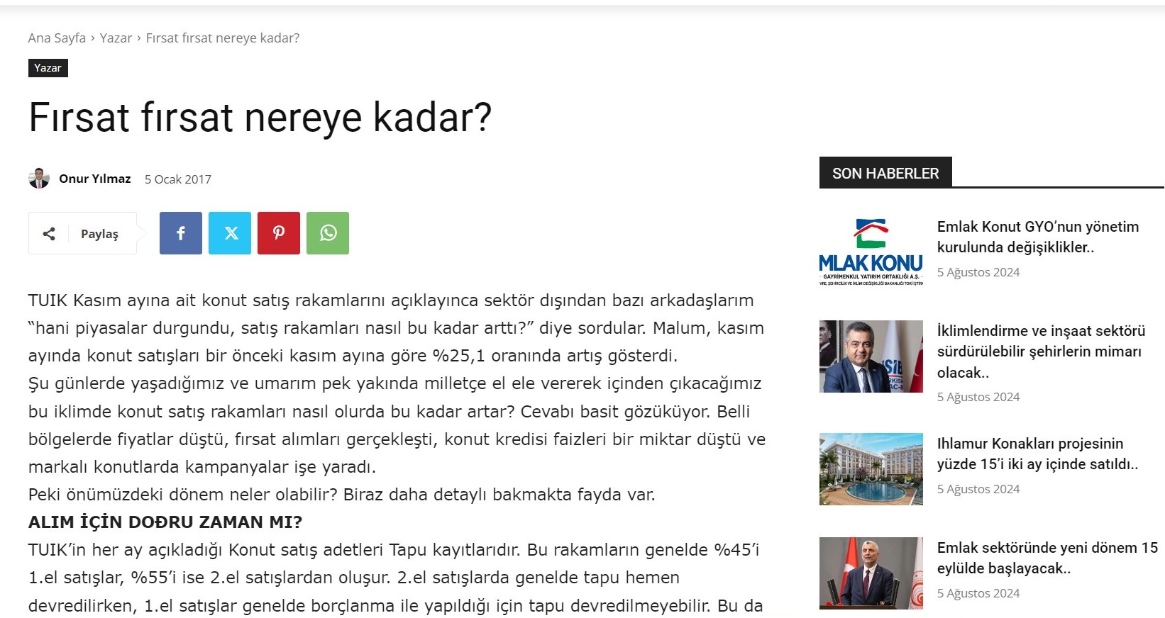 Fırsat fırsat nereye kadar?